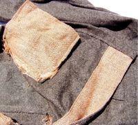 Bluse Feldgraue Jacke Muster 1915 - Innenausstattung Säcke und Knopfleiste